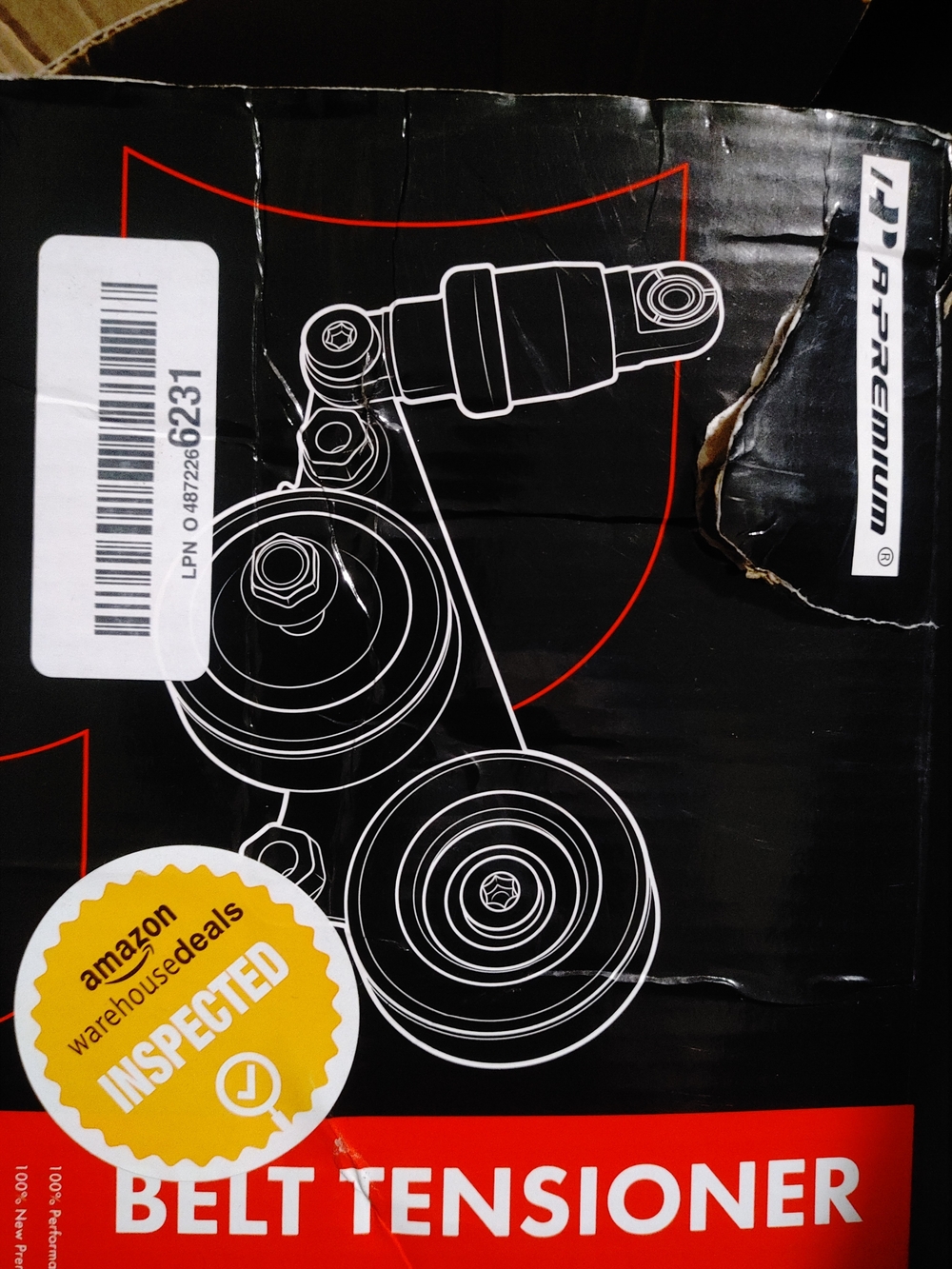 Belt Tensioner - Black and Red Packaging